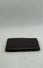 Load image into Gallery viewer, Coach Womens Brown Pebble Leather Inner Pockets Card Slots Trifold Wallet