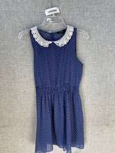 Load image into Gallery viewer, Forever 21 Womens Blue White Geometric Sleeveless Collared Summer Dress Size S