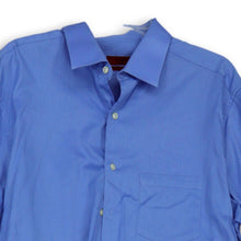 Load image into Gallery viewer, Alfani Mens Blue Long Sleeve Spread Collar Classic Button Up Shirt Size Large