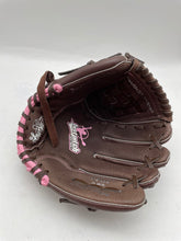 Load image into Gallery viewer, Rawlings Mens Brown Pink Right Handed 5 Finger Fastpitch Baseball 12 In Gloves