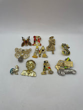 Load image into Gallery viewer, Mixed Variety Silver&Gold -Tone (10 Pcs) Pins Or Brooch 8.1oz