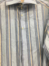 Load image into Gallery viewer, Josephs Cloak Blue Stripes Long Sleeve Shirt Size 44