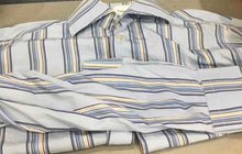 Load image into Gallery viewer, Josephs Cloak Blue Stripes Long Sleeve Shirt Size 44