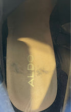 Load image into Gallery viewer, Aldo Womens Blue Suede Almond Toe Side Zipper Block Heel Chelsea Boots Size 7