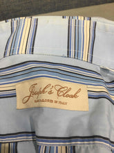 Load image into Gallery viewer, Josephs Cloak Blue Stripes Long Sleeve Shirt Size 44