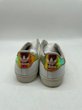 Load image into Gallery viewer, Adidas Boys Superstar White Leather Lace Up Low Top Sneakers Shoes Size 5