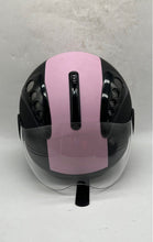 Load image into Gallery viewer, HCI 16 Black Pink Dot Approved Fiberglass Open Face Motorcycle Helmet