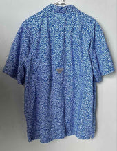 Load image into Gallery viewer, Columbia Mens Blue White Printed Short Sleeve Collared Button-Up Shirt Size XL
