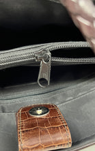 Load image into Gallery viewer, Brighton Womens Black Brown Inner Pocket Braided Strap Shoulder Handbag
