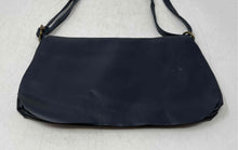 Load image into Gallery viewer, Unbranded Womens Navy Blue Leather Outer Inner Pocket Small Crossbody Bag
