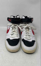 Load image into Gallery viewer, Nike Kids Court Borough Mid 2 White Black Red Lace-Up Sneaker Shoes Size 6.5Y
