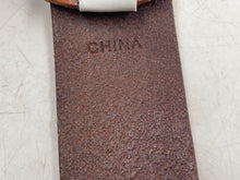 Load image into Gallery viewer, Authentic Fossil Mens Brown Leather Adjustable Formal Dress Belt Size EUR 34
