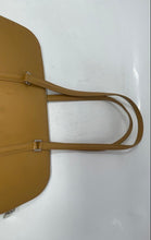 Load image into Gallery viewer, Authentic Furla Womens Tan Leather Inner Pocket Double Handle Tote Purse Damaged
