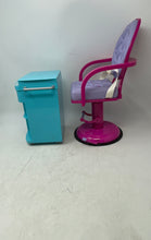 Load image into Gallery viewer, Set Of 2 Pcs American Girl Multicolor Salon Chair Vanity Furniture Accessories
