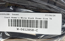 Load image into Gallery viewer, Coach Womens Citysole C2705 White Black Logo Print Sneaker Shoes Size 7B
