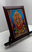 Load image into Gallery viewer, Golden Foil Photo Sri Samayapuram Mariamman Framed Hindu Religious Art Picture
