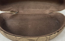 Load image into Gallery viewer, Coach Mens Beige Signature Print Hard Clamshell Sunglasses Case
