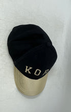 Load image into Gallery viewer, Michael Kors Womens Black Gold Adjustable Baseball Cap One Size Fits All
