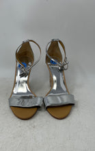 Load image into Gallery viewer, Coach Womens Sharrin Q1884 Silver-Tone Brown Ankle Strap Sandals Size 7.5 B
