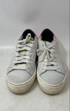Load image into Gallery viewer, P448 Womens Thea White Pink Round Toe Low Top Lace-Up Sneakers Shoes Size 37
