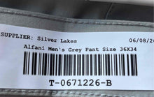 Load image into Gallery viewer, Alfani Mens Gray Slim Fit Stretch Pockets Flat Front Chino Pants Size 36X34
