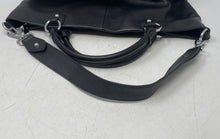 Load image into Gallery viewer, Kattee Womens Black Leather Pockets Bottom Studs Shoulder Strap Satchel Purse
