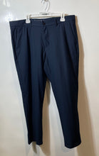 Load image into Gallery viewer, Perry Ellis Mens Navy Blue Slim Fit Stretch Flat Front Dress Pants 38x30 W/Tag
