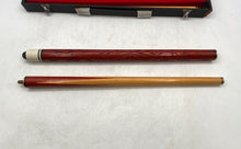 Load image into Gallery viewer, Vintage Billiard Cue Made Of Carved Wood With Carrying Case Pre-Owned
