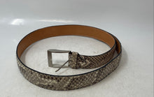 Load image into Gallery viewer, Vero Pitone Womens Black Beige Animal Print Leather Adjustable Waist Belt
