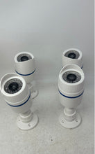 Load image into Gallery viewer, Set Of 4 Pcs Wali White Wall Mounted Outdoor Dummy Security Camera Untested
