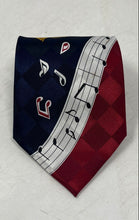 Load image into Gallery viewer, A. Rogers Mens Multicolor Printed Bar Tack On Blade &amp; Tail Designer Tie
