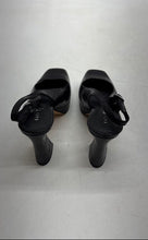 Load image into Gallery viewer, Katy Perry Womens Black Square Toe Adjustable Strap Slingback Heels Size 6.5 M
