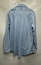Load image into Gallery viewer, Calvin Klein Mens Light Blue Slim Fit Stretch Non-Iron Dress Shirt Size 16
