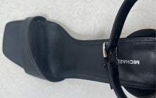 Load image into Gallery viewer, Michael Kors Womens Jaida Black Open Toe Kitten Ankle Strap Heels Size 8.5M
