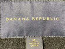Load image into Gallery viewer, Banana Republic Mens Black Long Sleeve Double-Breasted Pea Coat Size Medium
