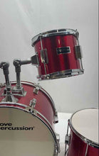 Load image into Gallery viewer, Groove Percussion JR200 Red Musical Instruments 5 Piece Children's Drum Set
