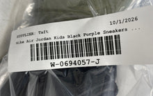 Load image into Gallery viewer, Nike Kids Air Jordan 1 Mid SE DV1338-004 Black Purple Sneakers Shoes Size 8C

