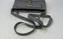 Load image into Gallery viewer, Nine West Womens Gray Leather Outer &amp; Inner Pockets Crossbody Bag
