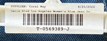 Load image into Gallery viewer, Denim Blvd Los Angeles Womens Blue Strapless Button Front Mini Dress Size Medium

