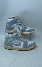 Load image into Gallery viewer, Nike Womens Jordan 1 Mid HQ2005-100 White Light Blue Sneaker Shoes Size 8
