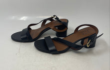 Load image into Gallery viewer, Naturalizer Womens Arianna Black Leather Block Heel Slingback Sandals Size 8.5
