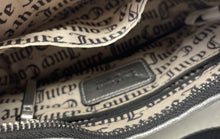 Load image into Gallery viewer, Juicy Couture Womens Black Silver-Tone Quilted Adjustable Strap Shoulder Bag
