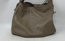 Load image into Gallery viewer, Womens Gray Genuine Leather Detachable Strap Shoulder Bag Made In Italy
