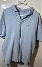 Load image into Gallery viewer, Tommy Hilfiger Mens Light Blue Heather Classic Fit Short Sleeve Polo Shirt Sz XL
