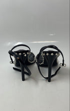Load image into Gallery viewer, Steve Madden Womens Zelle Black Rhinestone Ankle Strap Sandals Size 8 In Box
