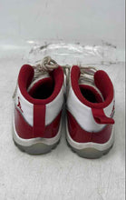 Load image into Gallery viewer, Nike Unisex Baby Air Jordan 11 378040-116 White Red Lace-Up Sneaker Shoes Sz 8C
