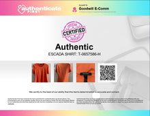 Load image into Gallery viewer, Authentic Escada Womens Orange Short Sleeve Crew Neck T-Shirt Size EUR 36
