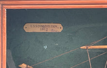 Load image into Gallery viewer, USS Constitution 1812 Replica Ship Wall Decor Shadow Box Nautical Frame
