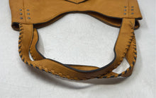 Load image into Gallery viewer, Nanette Lepore Womens Mustard Inner Pockets Studded Double Handle Hobo Bag

