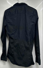 Load image into Gallery viewer, Armani Exchange Mens Black Long Sleeve Super Slim Fit Button-Up Shirt Size M
